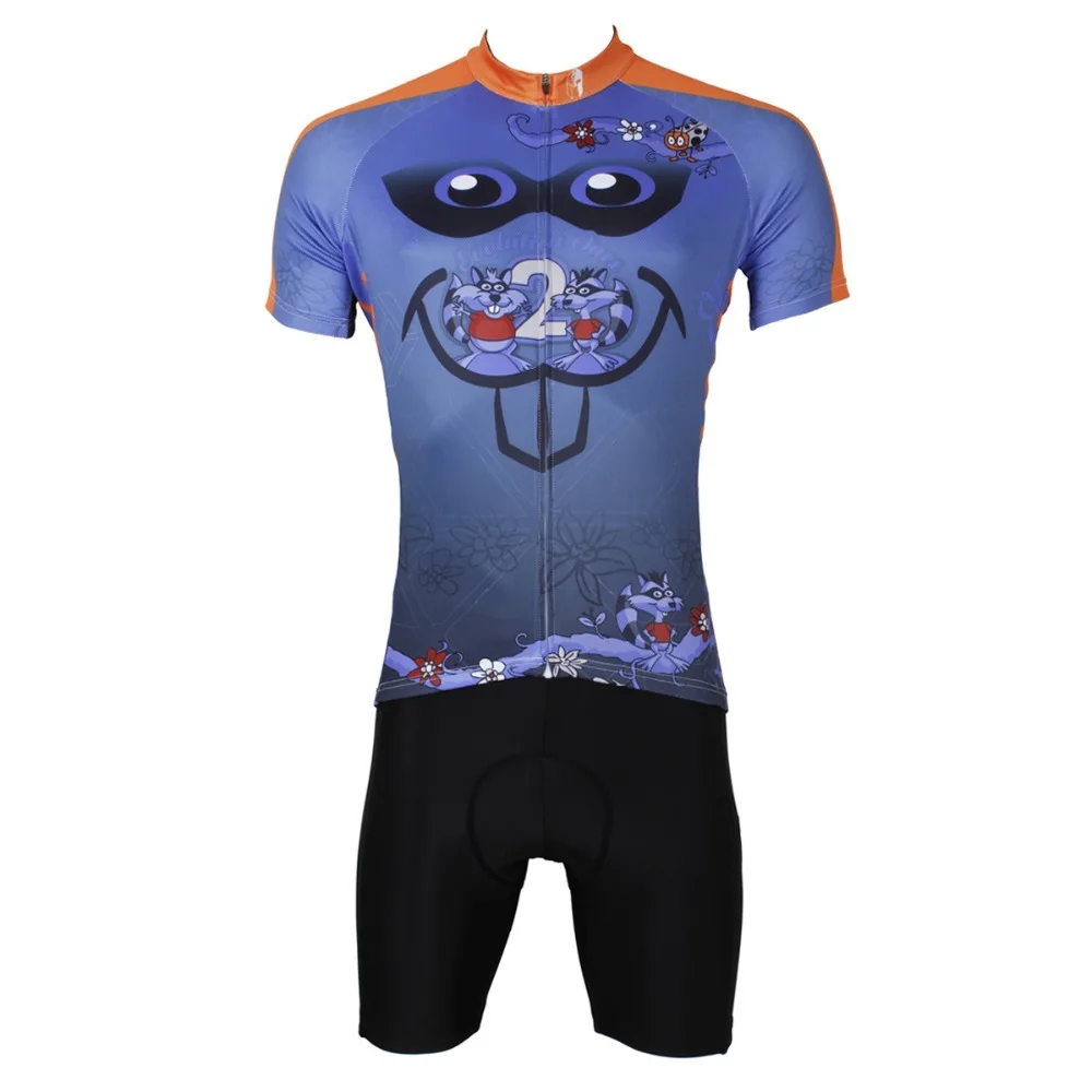 Мужская велосипедная рубашка с коротким рукавом PALADIN рисунком крысы|cycling clothing|short