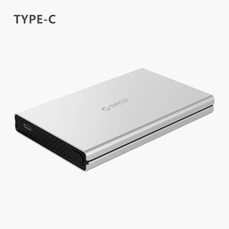 ORICO корпус для жесткого диска USB3.0/type-C для SATA3.0 алюминиевый чехол для жесткого диска с поддержкой UASP для samsung 2,5 дюймов HDD/SSD - Цвет: Type C