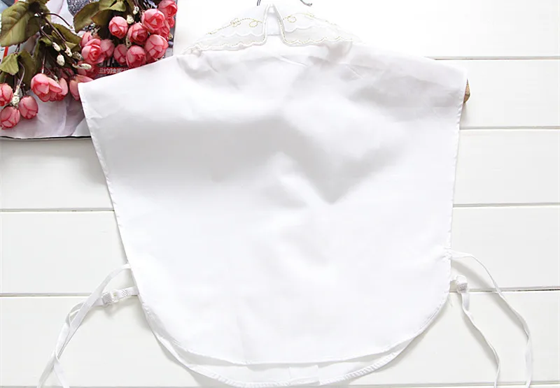 2017 черный цветок кружева ложные съемные Ложные Воротник Одежда аксессуары