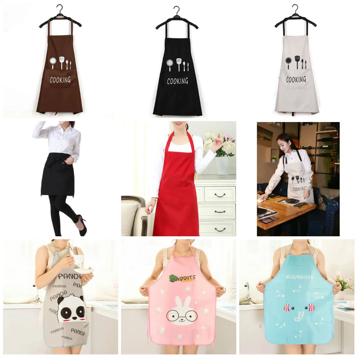 1 шт. полосатый водонепроницаемый полиэстеровый фартук для женщин и взрослых