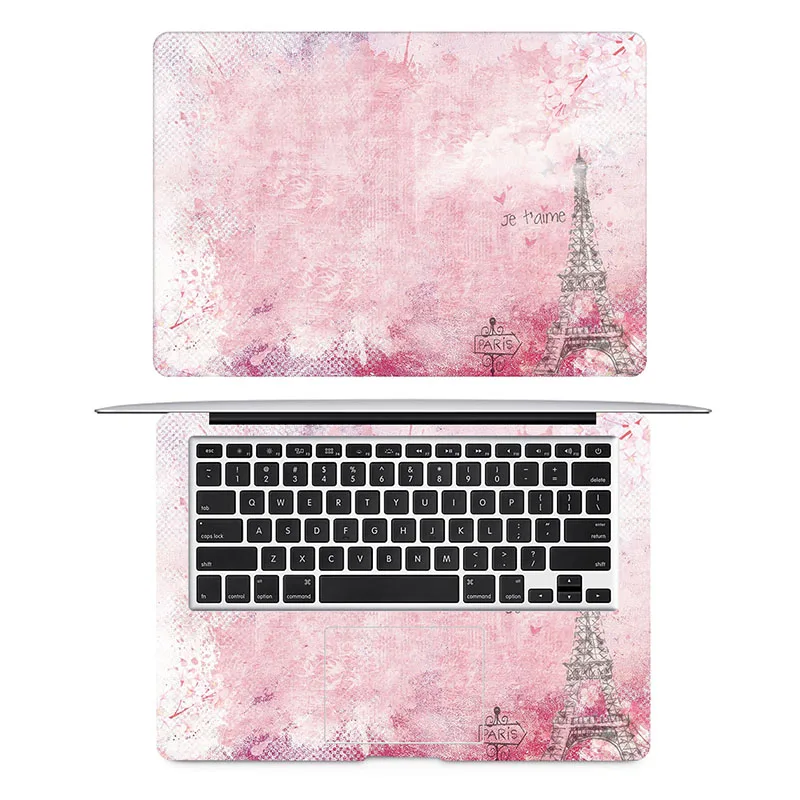 Розовая Сакура Париж наклейка для ноутбука Macbook Air Pro Retina 11 &quot12&quot 13 &quot15&quot Mac HP Surface