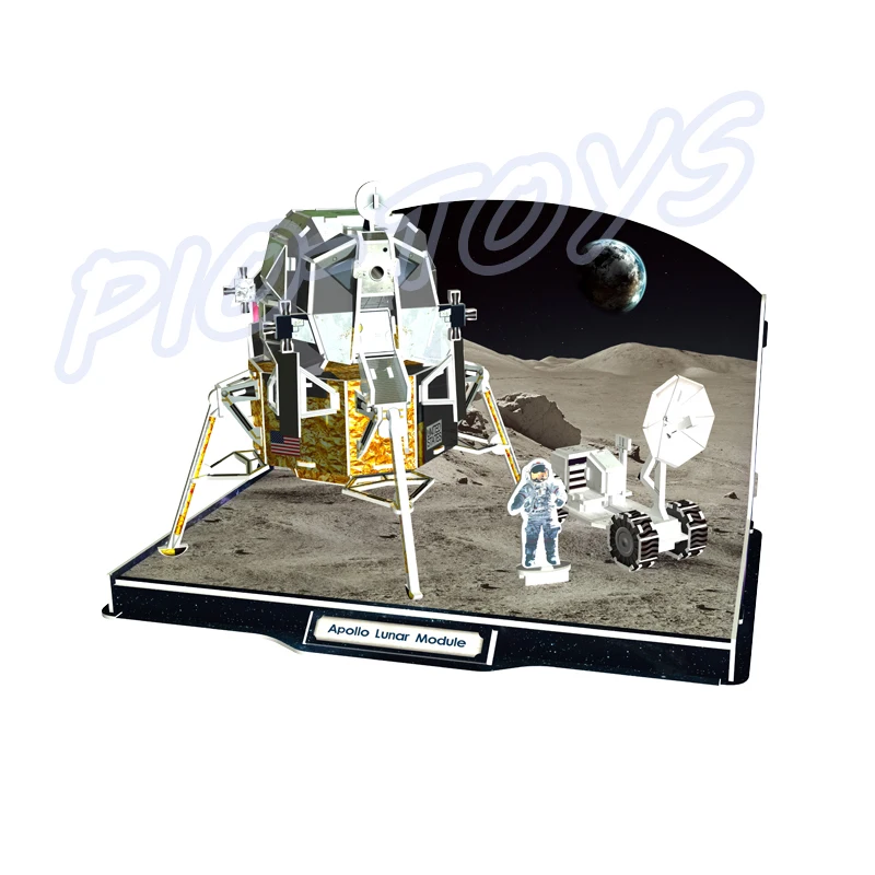 Подарок на Новый год Appollo Spaceflight аппарат 3D Пазлы Сделай Сам IQ игра дети ручной работы украшение дома игрушки