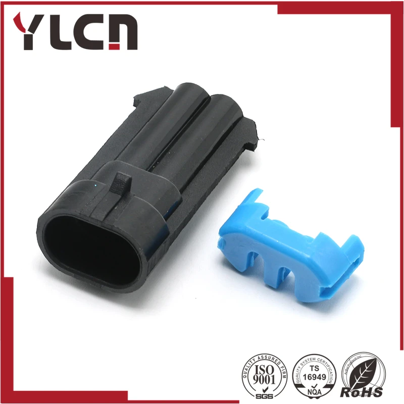 5 компл./лот Delphi 2 Pin Штекерный разъем датчика 12162000|sensor|connector programconnector fuse |
