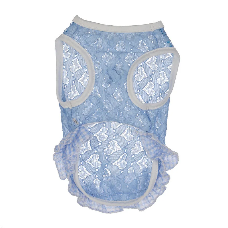 C38 новый летний щенок кошка собака жилет Юбка из сетчатой ткани для маленьких
