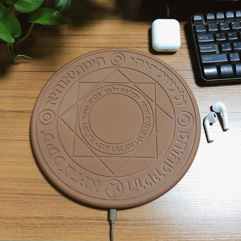 ATERWO Magic Circle Беспроводное зарядное устройство Qi Беспроводная Быстрая зарядка для