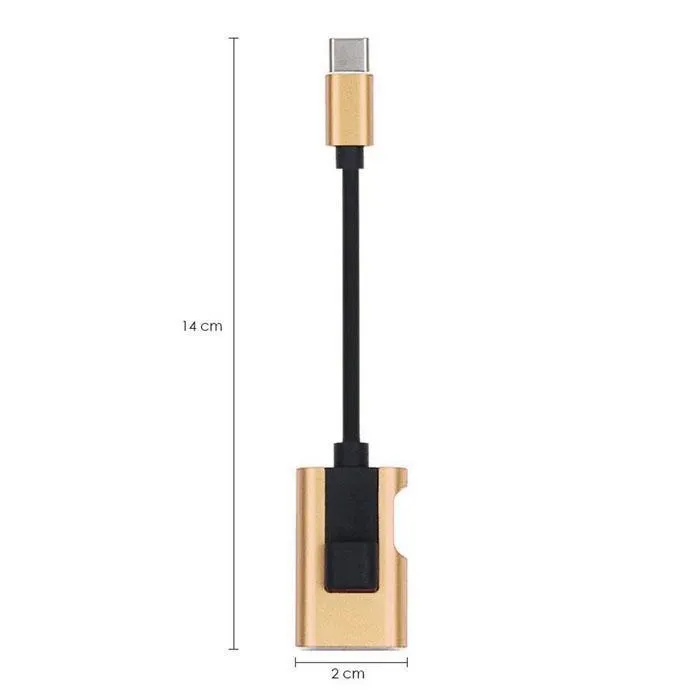 Микро usb type C 3 5 мм разъем адаптер аудио стильный дизайн с отличительным видом.