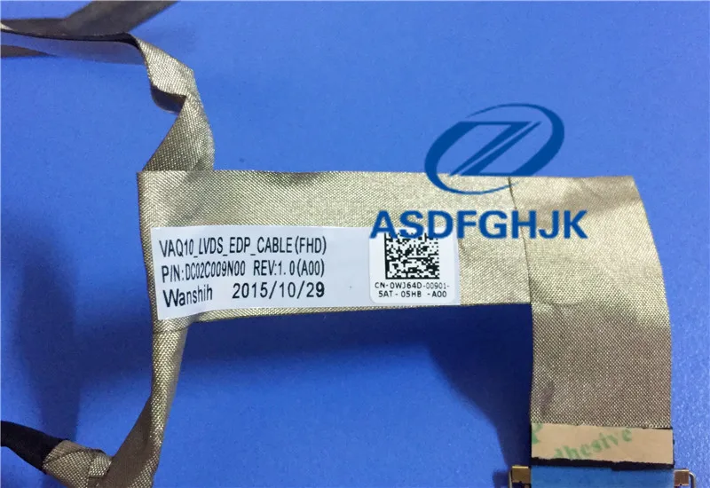 Original LCD cable for DELL M4800 screen line 30 pin interface VAQ10 WJ64D CN-0WJ64D 0WJ64D DC02C009N00 100% test ok | Компьютеры и