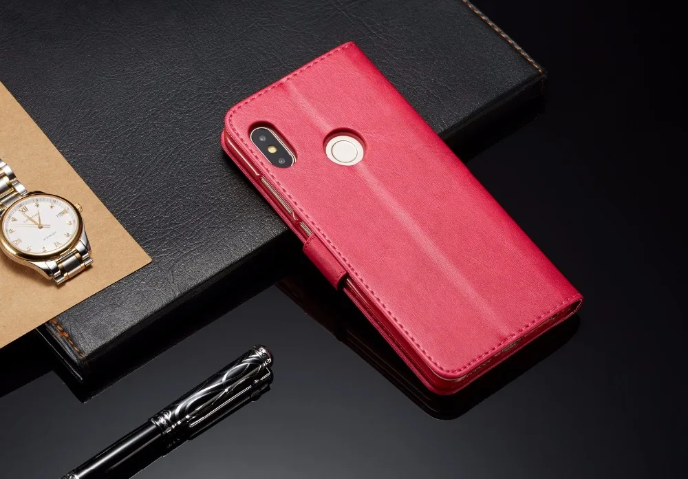 Откидной Чехол для Xiaomi mi A1 A2 Red mi Note 4 4A 4X5 5A 6 6A Pro Plus Prime Y1 с ретро роскошным полиуретановым бумажником, чехол для телефона