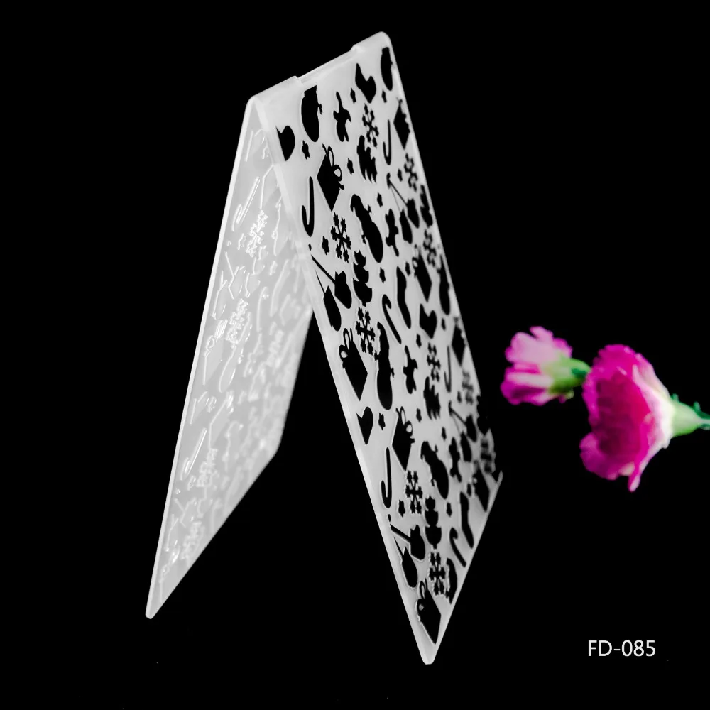 

2019 New Arrival Scrapbook Christmas Elements Design DIY Paper Cutting Dies Scrapbooking Plastic Embossing Folder