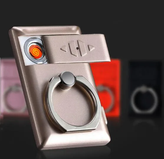 Креативное кольцо USB зарядка зажигалка маленький индивидуальный мобильный