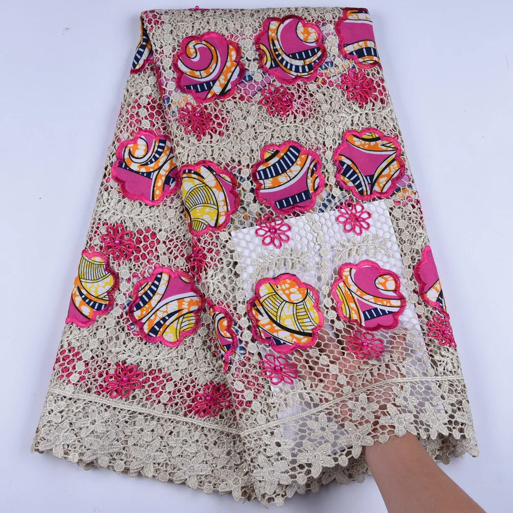 2019 воск высокого качества кружева нигерийское Тюлевое кружево ткань невесты