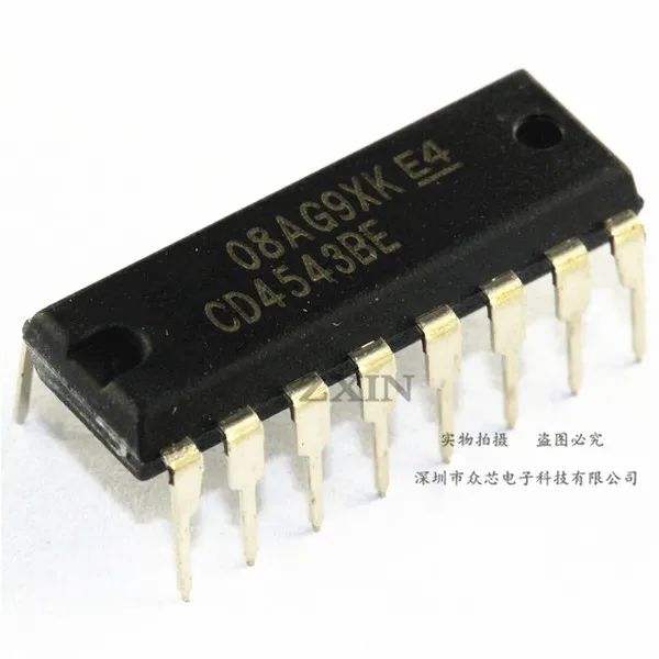 

Прямая CD4543BE DIP-16 Встроенный флэш-драйвер, новый оригинальный