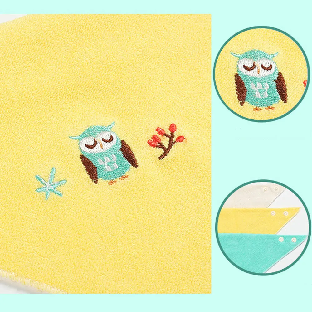 3 шт./компл. мягкая хлопковая бандана Слюнявчики для малышей детское платье