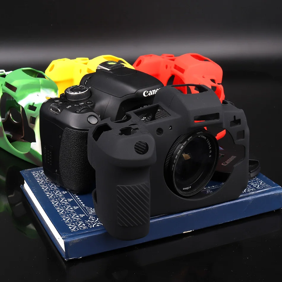 Силиконовый чехол для камеры мягкая резиновая наплечная сумка Canon EOS R M3 M10 M100 80D 1300D