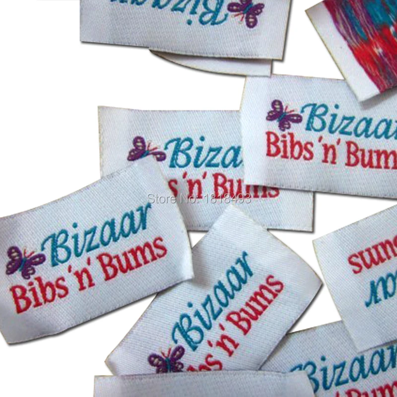 Бесплатная доставка Пользовательские одежда тканые этикетки/одежды футболка