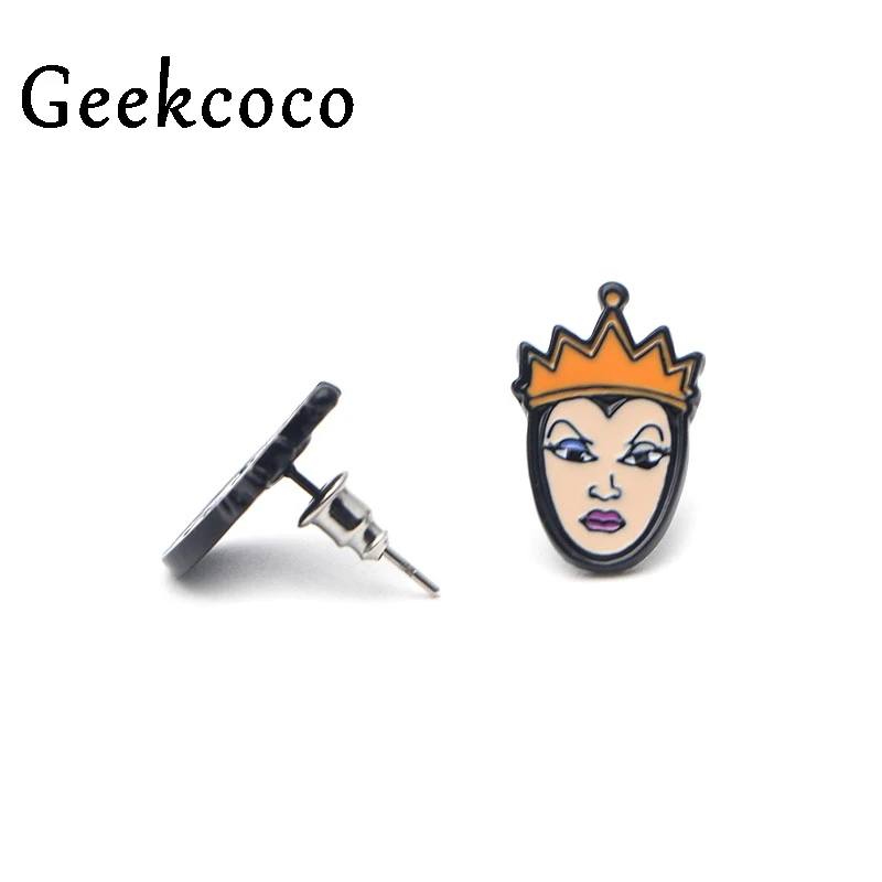Maleficent креативные минимализм модные милые серьги для женщин милые серьги для девочек серьги-гвоздики аксессуары ювелирные изделия с героями мультфильмов J0334