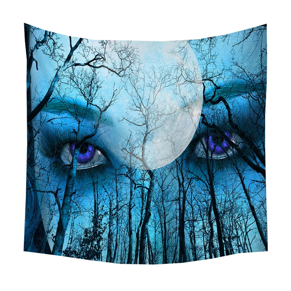Boniu Eyes Printed Large Psychedelic Tapestry Wall Hanging Beach Towel Polyester Yoga Mat Farmhouse Decor Tapestries | Дом и сад