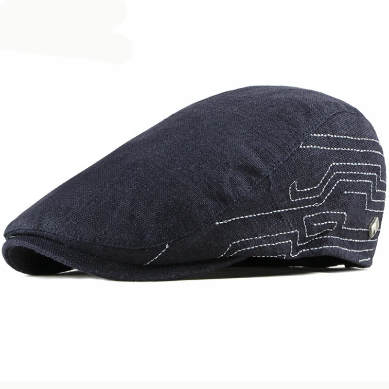 

HT2443 Vintage Men Women Cap Spring Summer Breathable Sun Hat Adjustable Beret Cap Artist Painter Hat Beret Newsboy Flat Cap Men