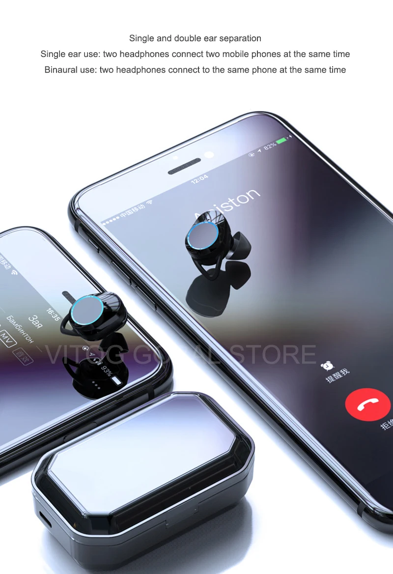 G02, TWS, настоящие беспроводные наушники, спортивные, 5,0, Bluetooth наушники, IPX7, водонепроницаемые, с микрофоном, 3500 мА/ч, зарядное устройство, внешний аккумулятор для huawei