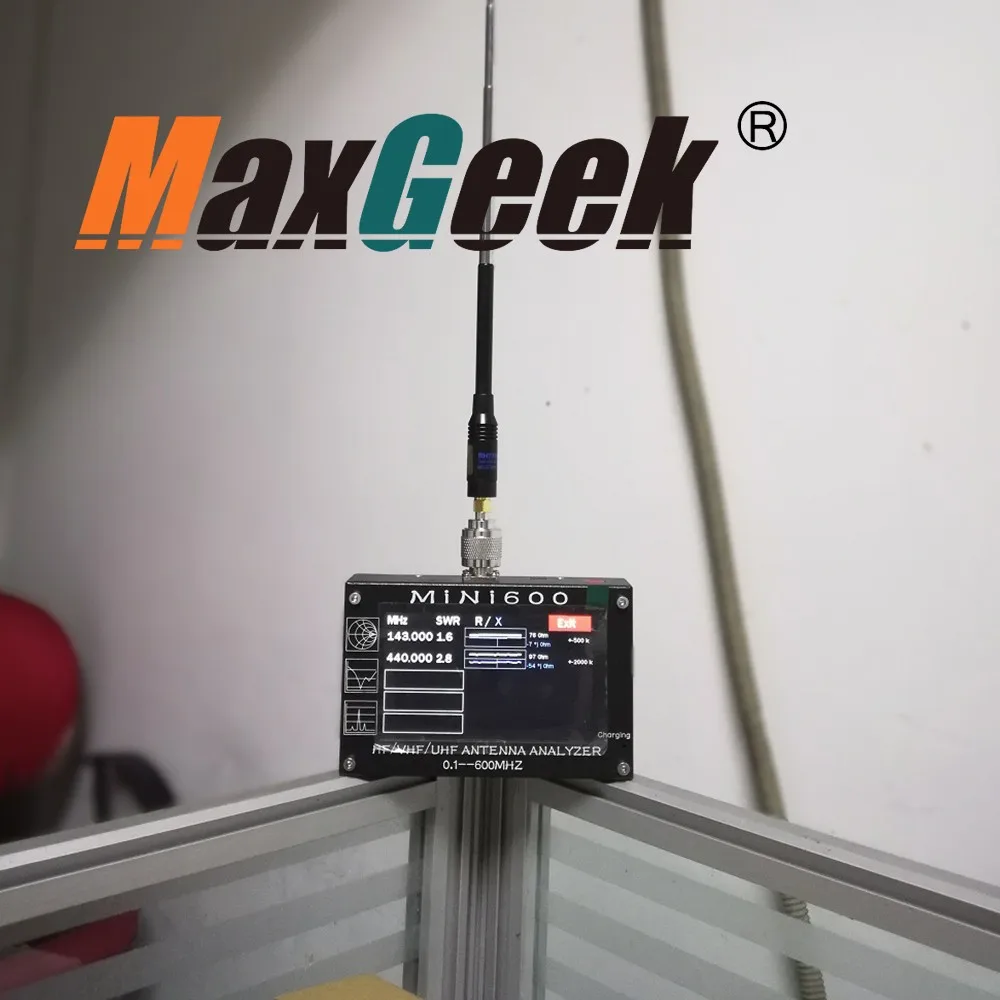 MINI600 HF/VHF/UHF антенный анализатор 0,1-600 MHZ с 4," TFT lcd сенсорным экраном