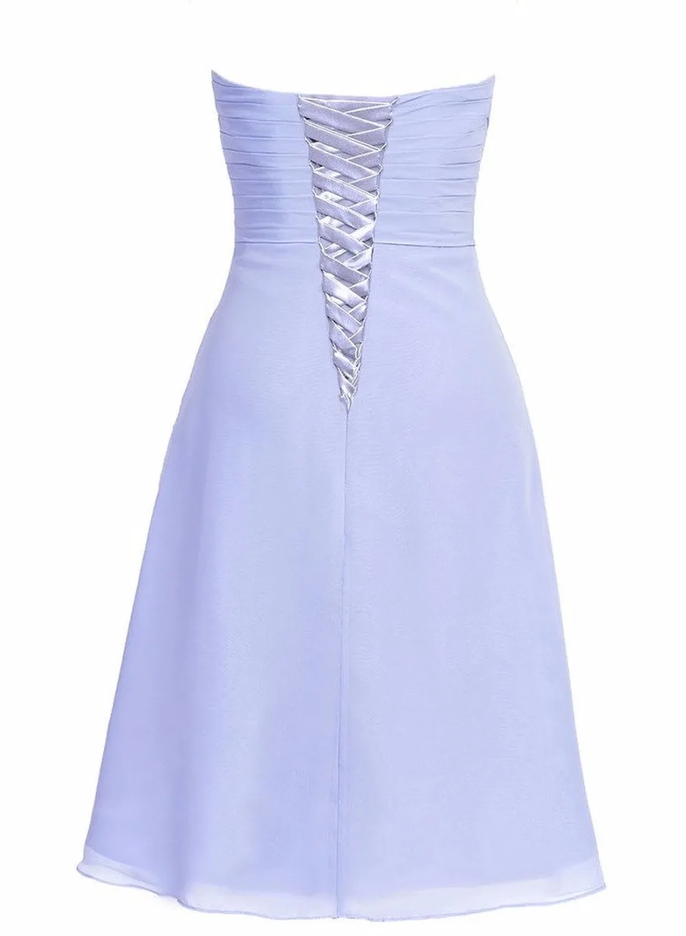 Элегантные трапециевидные платья из шифона без бретелек на шнуровке рукавов 12