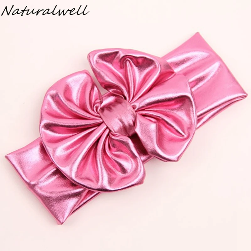 Naturalwell/металлические повязки на голову для маленьких девочек с гибким бантом