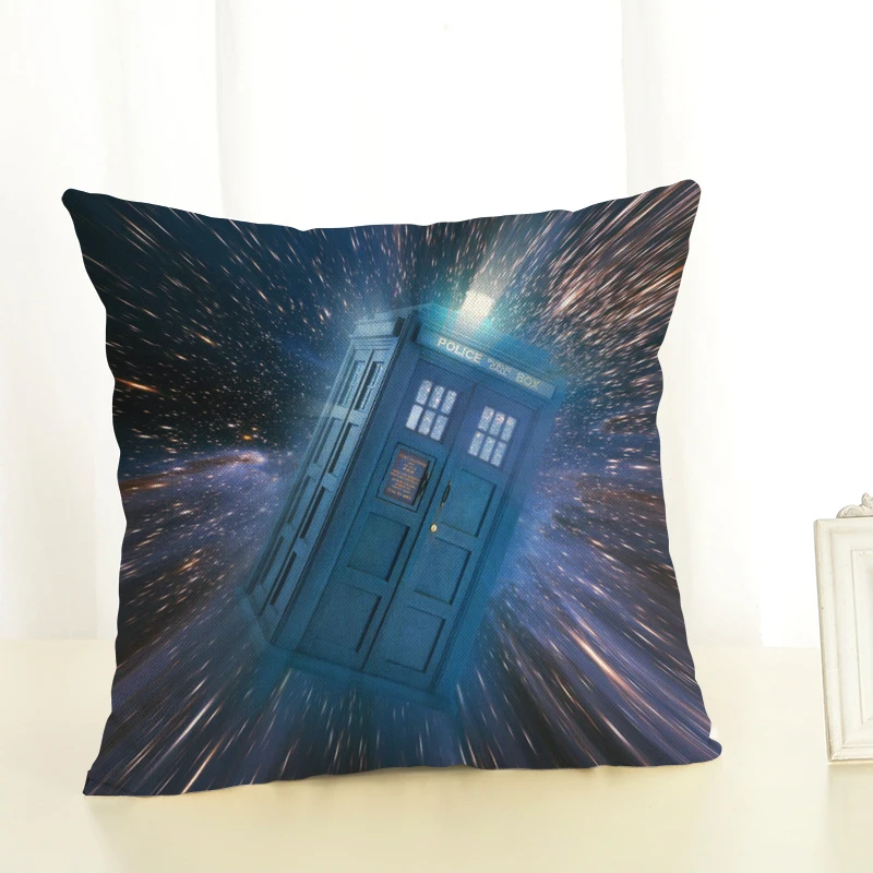 Наволочка для подушки Doctor Who 45x45 см, хлопковая льняная домашняя декоративная подушка для дивана, автомобильная спальная подушка