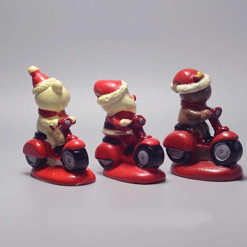 3 шт./компл. рождественские украшения для дома офиса рабочего стола Санта Клаус