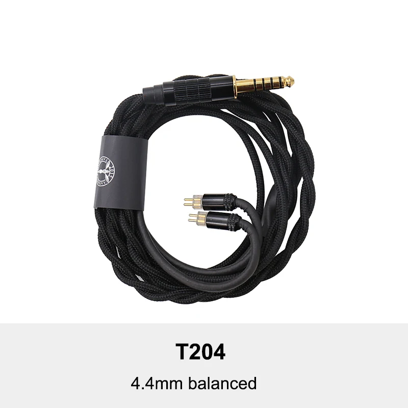 T204 4.4mm Balanced TANCHJIM T20X BTN82(Aptx Bluetooth беспроводной) Обновление IEM кабель для кислорода наушники с 2 Pin/0,78 мм разъемов 3,5/2,5/4,4 мм - Цвет: T204 4.4mm Balanced