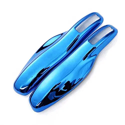 Хромированный синий чехол для ключей защитный Porsche Panamera 911 Cayenne Macan Cayman Boxster