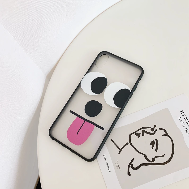 ORYKSZ мультфильм большие глаза шаблон чехол для iPhone X XSMax XR силиконовый мягкий 6 S 7 8