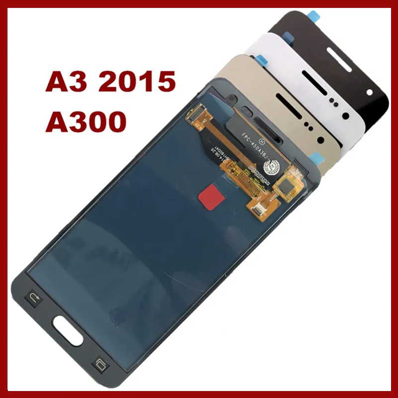 Фото Протестированный ЖК экран A300 для SAMSUNG Galaxy A3 2015 A300F A300H дисплей кодирующий