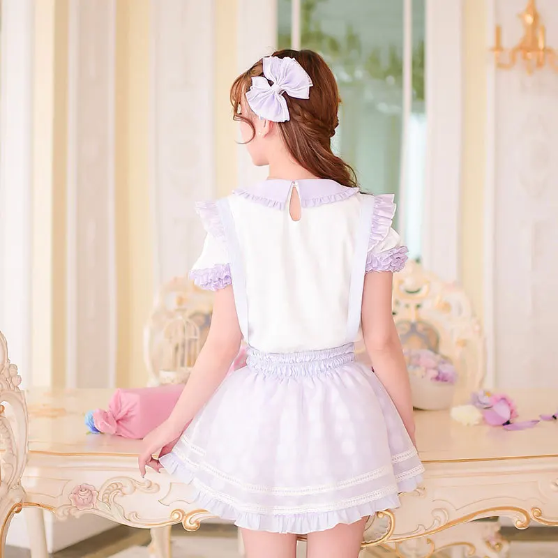 Женская шифоновая блузка с коротким рукавом вышивкой в виде сердца|chiffon blouse|short