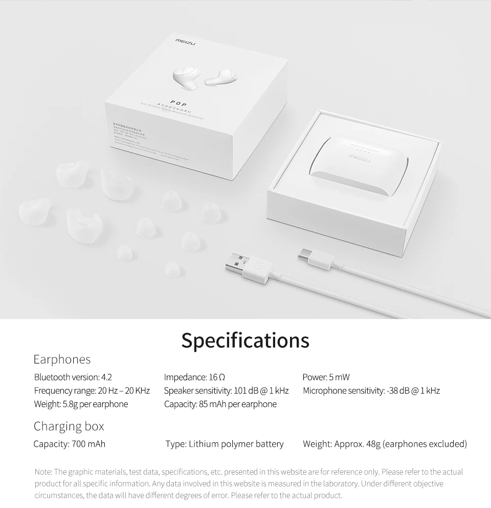 Meizu поп TW50 двойной Беспроводной наушники Bluetooth наушники спортивные наушники-вкладыши Водонепроницаемый гарнитура Беспроводной зарядки