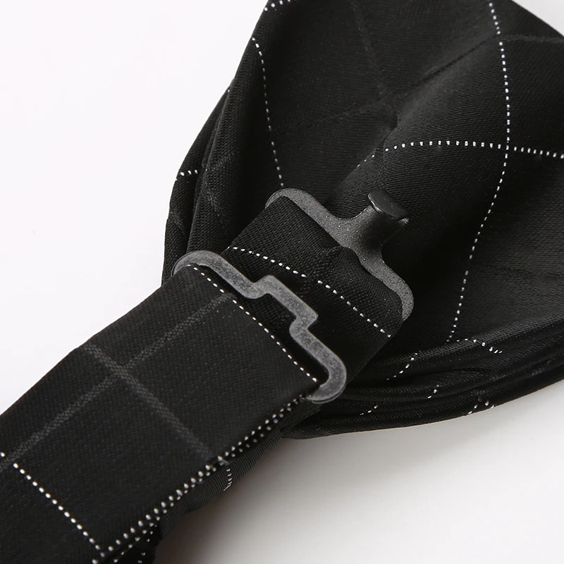 

2019 Hot Selling New Bow Tie For Men Solid Color Plaid Necktie Fashion Wedding Dress Accessories Men Bowties Black Gift Box