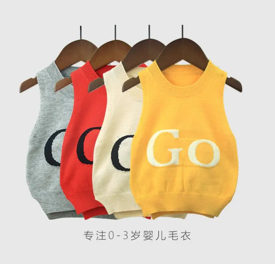 Детский свитер однотонный Цвет для маленьких девочек жилет Go прогулок одежда
