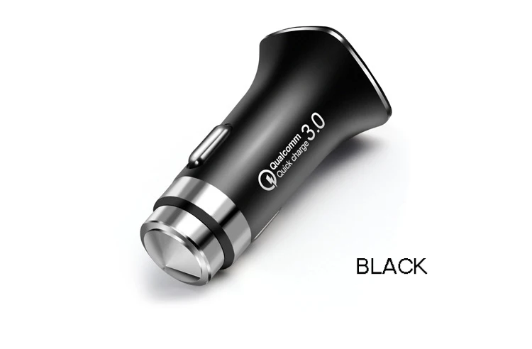 5V 3.1A QC3.0 Phone Car Fast Charger BKSS2 9V-12V Fireproof PC Micro USB Turbo 3T Car Charger For Samsung S8 Motorola V3 Huawei
