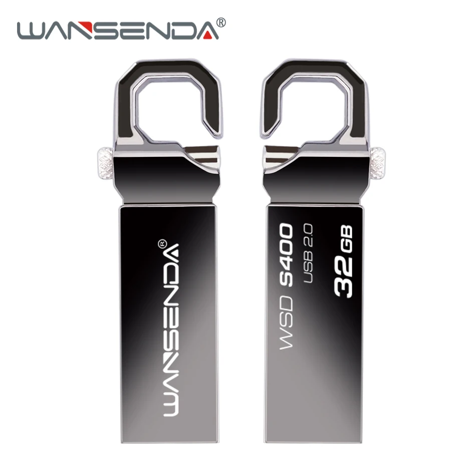 

WANSENDA Metal USB Flash Drive 128GB Waterproof Pen Drive 64GB 32GB 16GB 8GB 4GB High Quality Pendrive USB 2.0 Memory Stick