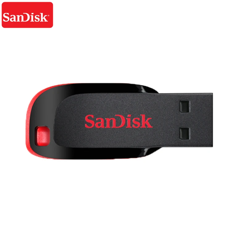 100% Оригинал SanDisk флеш-диск USB 2 0 16 ГБ 32 64 Гб 128 Cruzer Blade CZ50 флеш-накопители поддержка