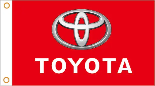 Автомобильный флаг под заказ автомобиля TOYOTA баннер 3x5 футов 100% полиэстер 01 | Дом и