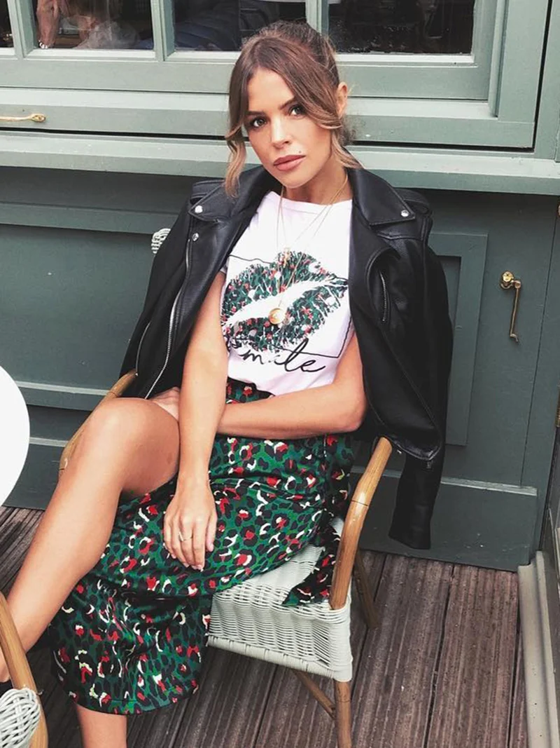 Женские футболки сексуальные губы принт лето 2019 модные готические женские