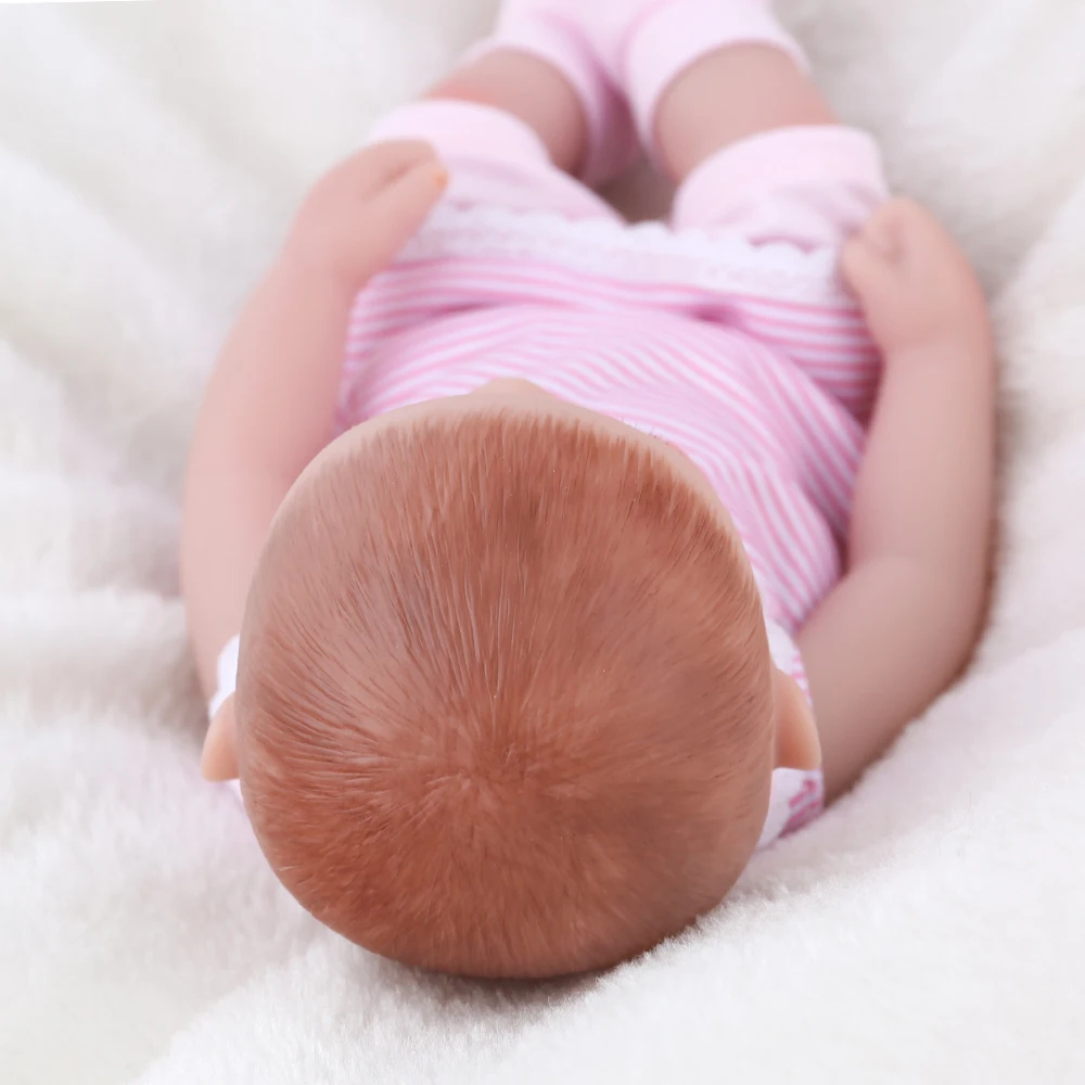 NPKDOLL Mini Reborn Baby Doll 10 дюймов 25 см реалистичные куклы мягкие полностью виниловые