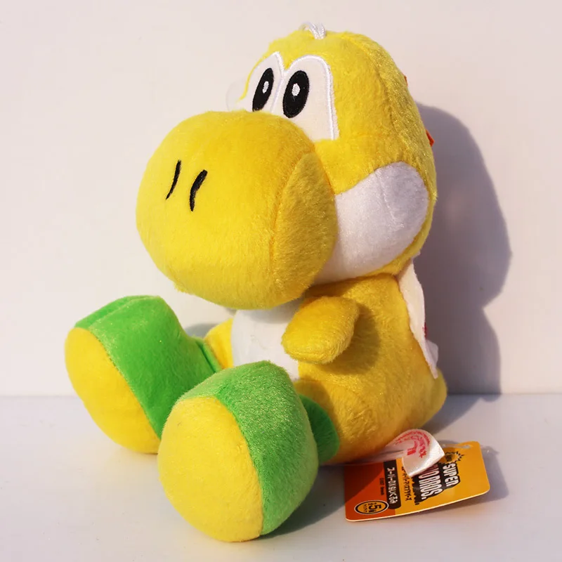 Супер Марио Bros 7 дюймов Run Yoshi плюшевые мягкие игрушки куклы 9 цветов 17 см зеленый черный красный желтый Yoshi