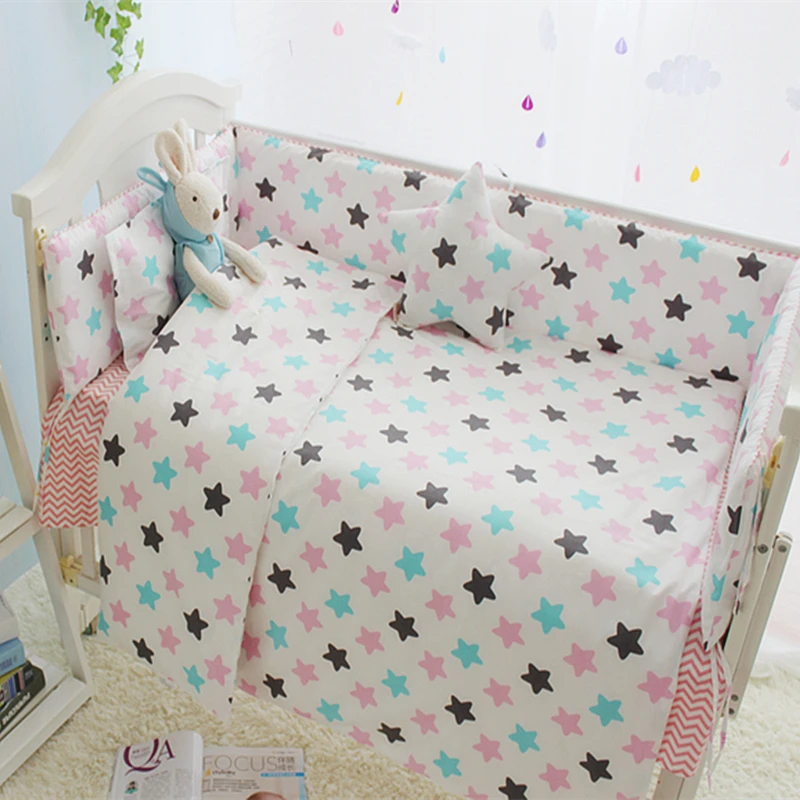 Комплект постельного белья из 100% хлопка 4 10 шт.|baby crib bedding set|crib setbedding set |