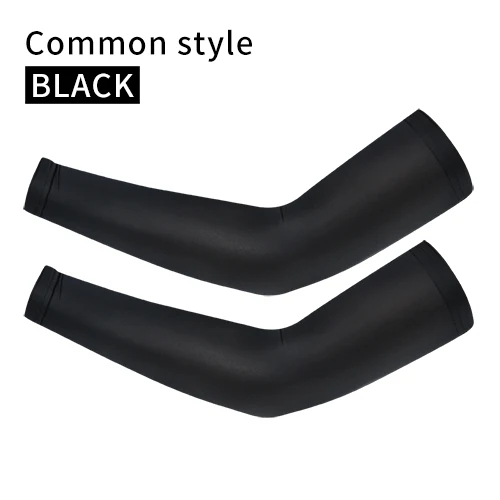 Common style-Black INBIKE велосипедный рукав анти-УФ ледяная ткань дышащий Бег MTB велосипед фитнес Баскетбол налокотник Спорт на открытом воздухе гетры - Цвет: Common style-Black