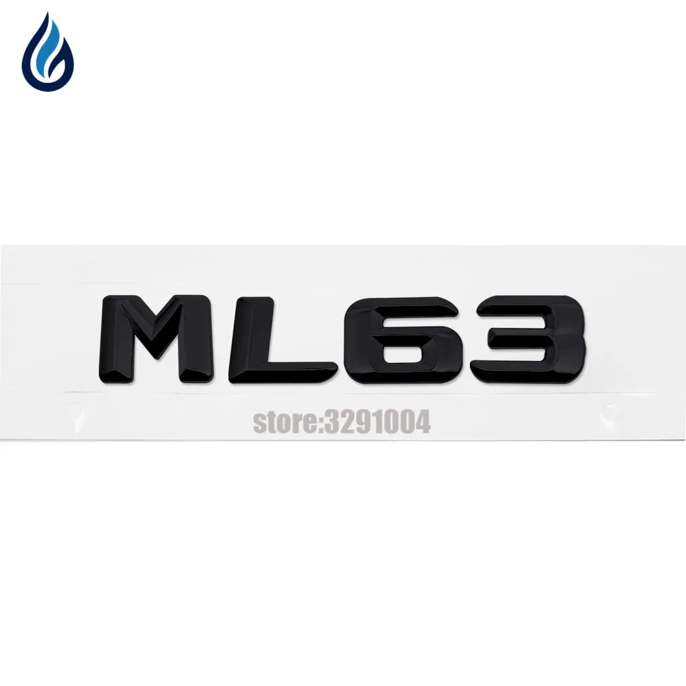 Для Mercedes Benz AMG ML серии ML55 ML63 ML250 Задние знак, символ Наклейка эмблемы Стикеры W163 W164 W166 стайлинга автомобилей - Название цвета: ML63