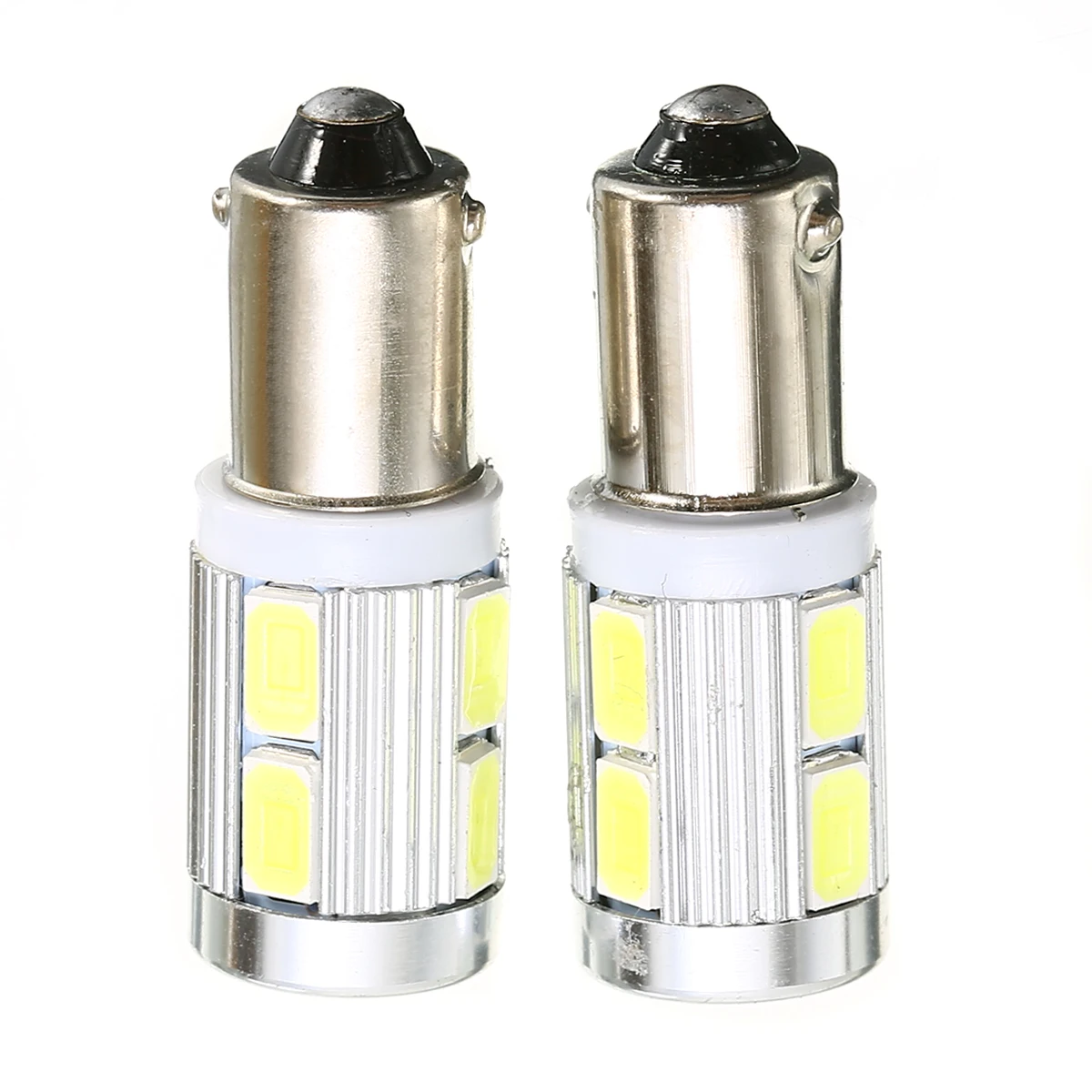 2 шт. BA9S H6W 10SMD Автомобильный светодиодный бортовой светильник лампочки Canbus без
