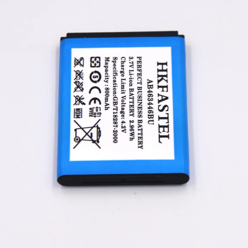 Новый аккумулятор AB463446BU Li Ion Мобильный телефон для Samsung E1150 E1151 E1360 E500 E870 E900M150 M2710 Beat