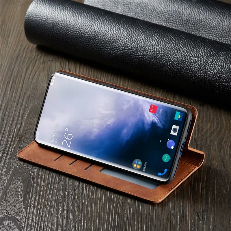 Чехол Oneplus 7 Pro с откидной крышкой, Магнитный чехол для телефона One Plus 7 Pro, кожаный винтажный Чехол-кошелек для Oneplus 7 Pro, чехол со слотом для карт