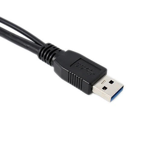 Черный двойной USB-кабель A-Micro-B 3 0 Y для Samsung Galaxy S5 Note USB-концентратор | Компьютеры и